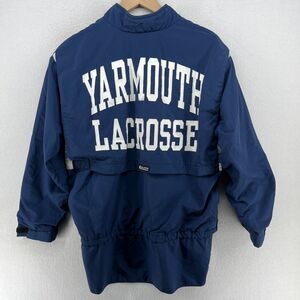 ATLANTIC SPORTSWEAR Jacket XS LACROSSE Lax Varsity Windbreaker Vented Back Blue